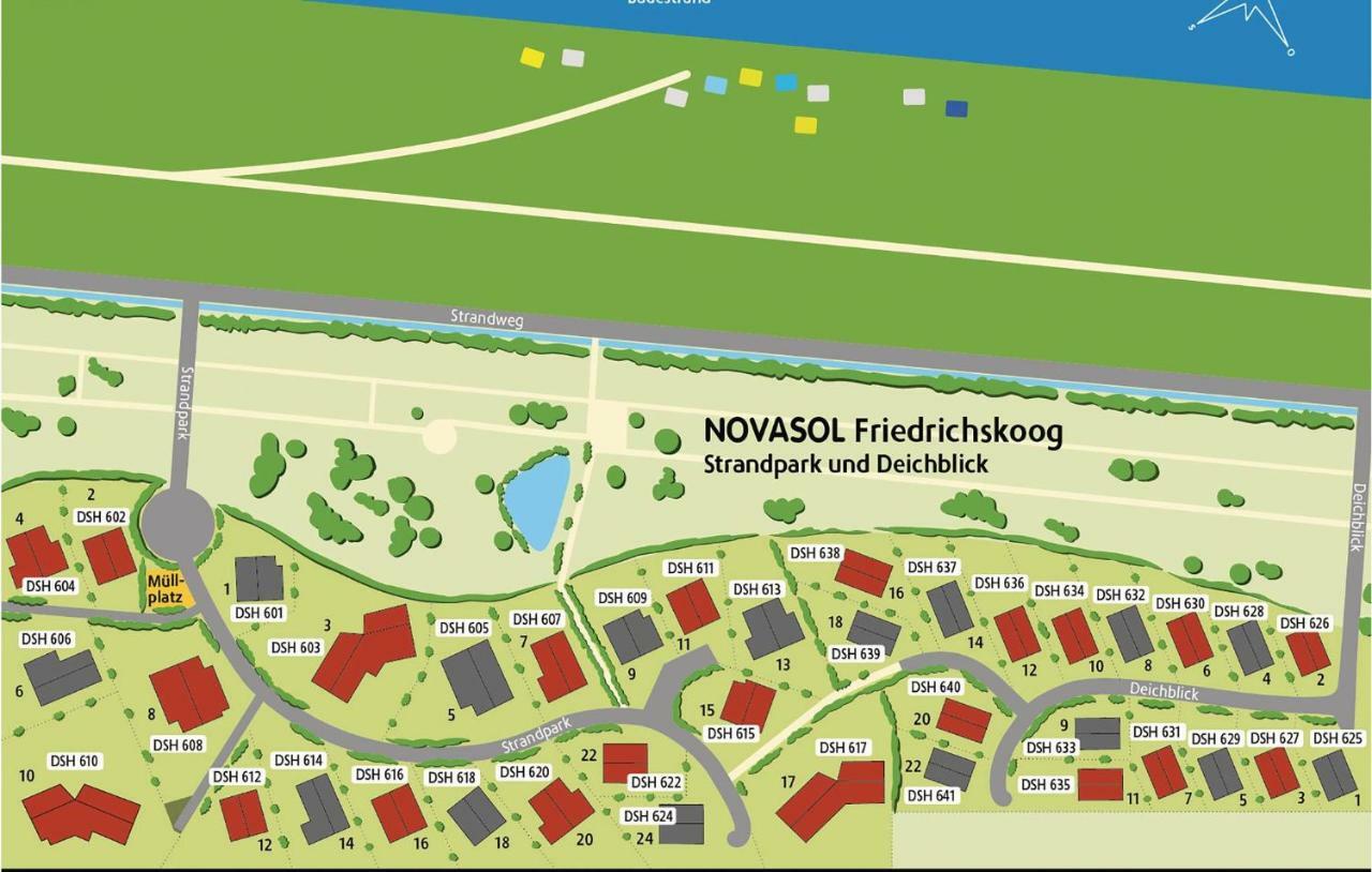 Friedrichskoog-Deichblick 7 Villa Eksteriør billede